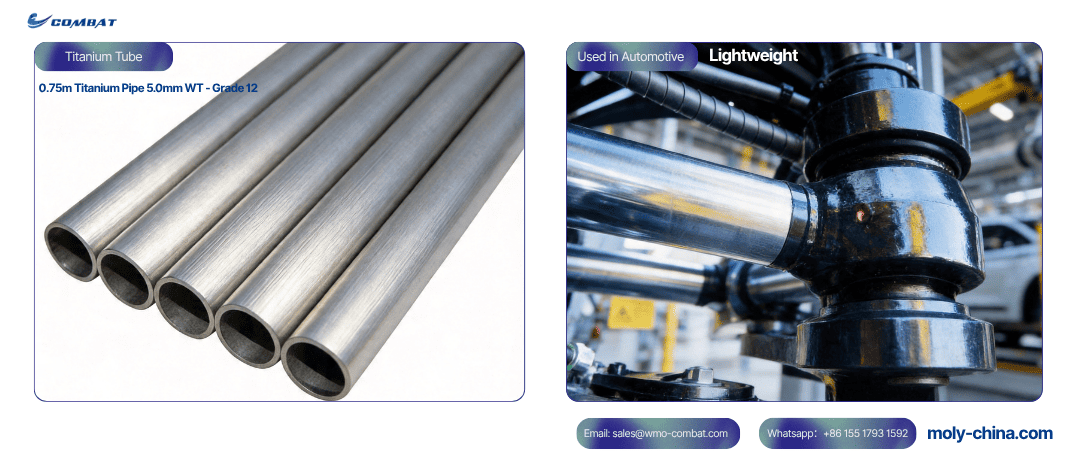 0.5m Titanium Tube used in Automotive industry