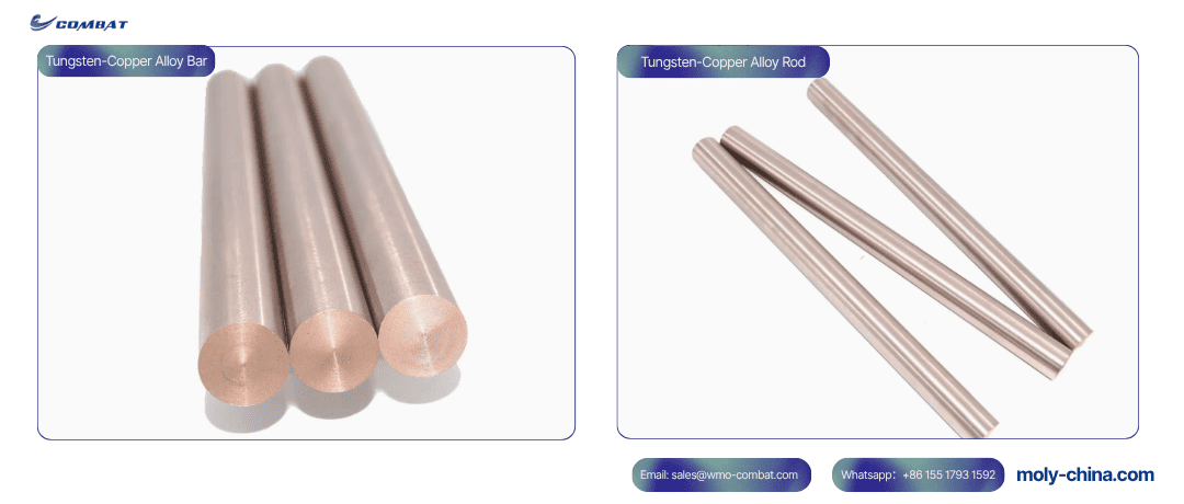 Tungsten-Copper Alloy bar and rod