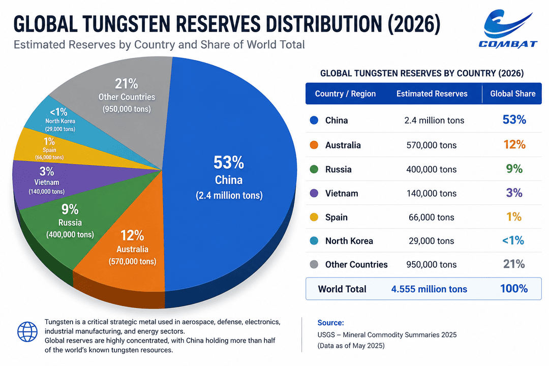 GLOBAL TUNGSTEN RESERVES DISTRIBUTION (2026)