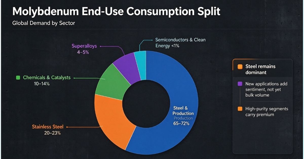 Molybdenum End-Use Consumption Split